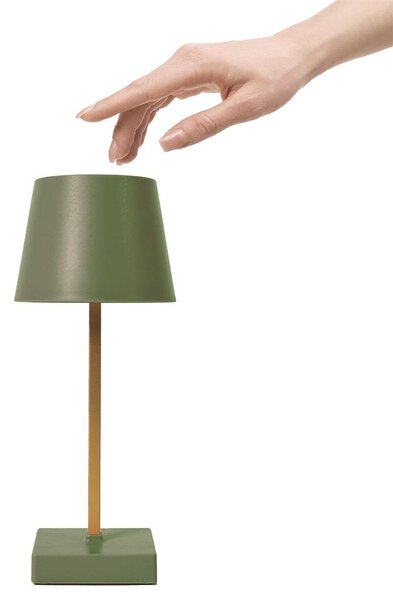Érintéses LED asztali lámpa, zöld, 10,5 cm - LUMIVALE