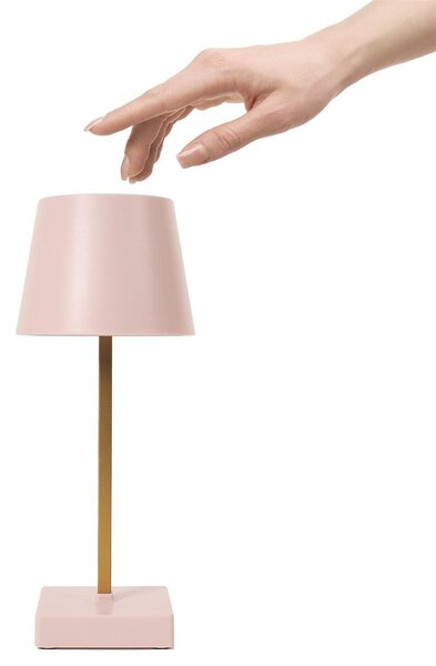 Érintéses LED asztali lámpa, rózsaszín, 10,5 cm - LUMIVALE