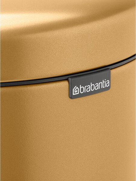 Aranyszínű acél pedálos szemetes 30 l NewIcon – Brabantia