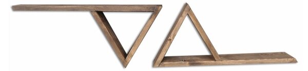 Triangles 2 db-os fa fali polc szett