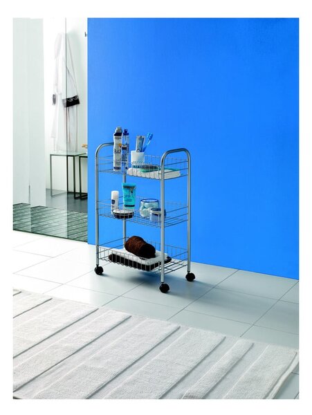 Lugano gurulós állvány, 3 db polccal - Metaltex