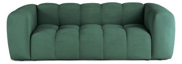 Zöld bársony kanapé 225 cm Cube – Bonami Selection