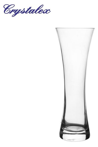 Crystalex Üveg váza, 7 x 19,5 cm