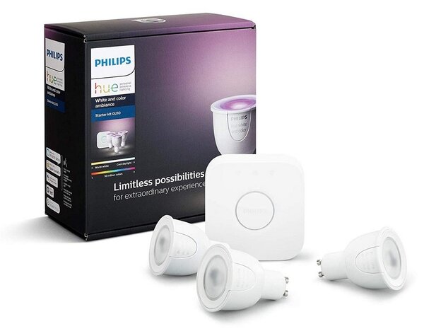 Philips Induló készlet Philips Hue WHITE AND COLOR AMBIANCE 3xGU10/6,5W/230V 2000-6500K P3205