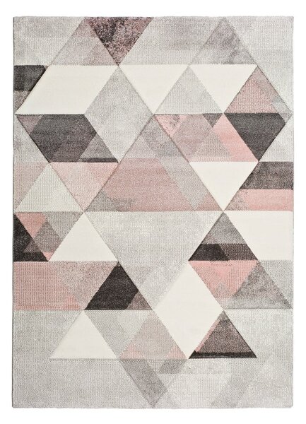 Pinky Dugaro szürke-rózsaszín szőnyeg, 80 x 150 cm - Universal