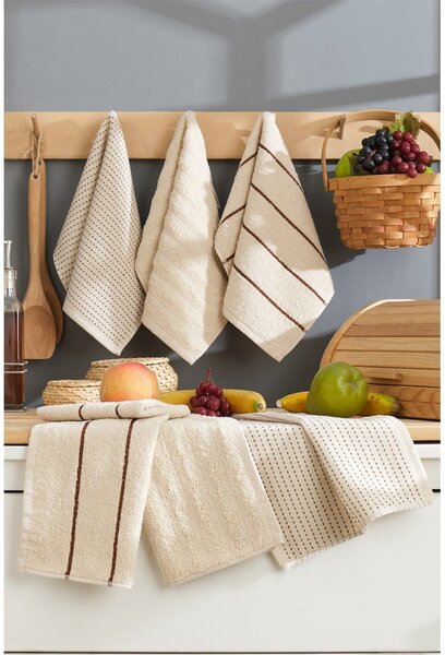Pamut konyharuha szett 6 db-os 30x50 cm Sofya – Foutastic