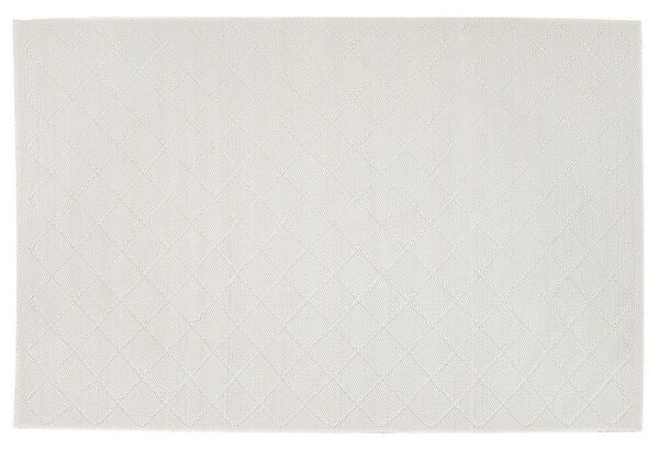 Elegáns Krémfehér Gyapjúszőnyeg 140 x 200 cm ELLEK