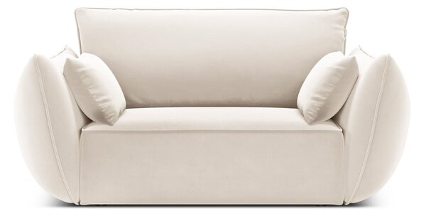 Bézs bársony fotel Vanda – Mazzini Sofas