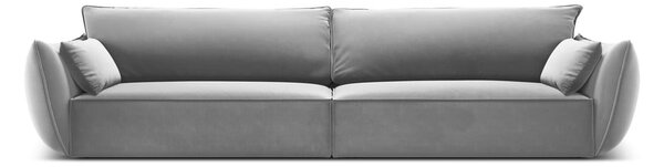 Világosszürke bársony kanapé 248 cm Vanda – Mazzini Sofas