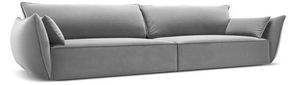 Világosszürke bársony kanapé 248 cm Vanda – Mazzini Sofas