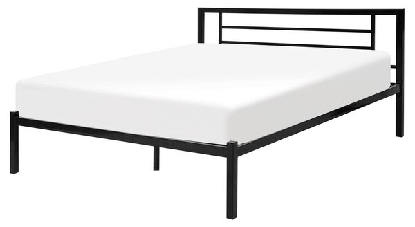 Ágy Fém CUSSET 160 x 200 cm Fekete