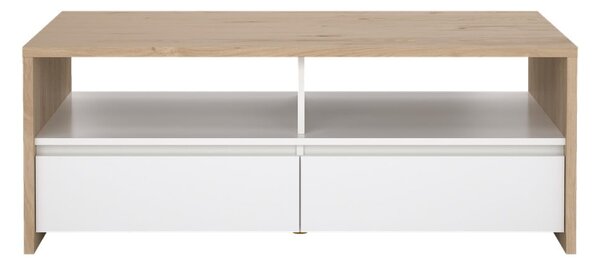Fehér-natúr színű dohányzóasztal 60x120 cm Next – Tvilum