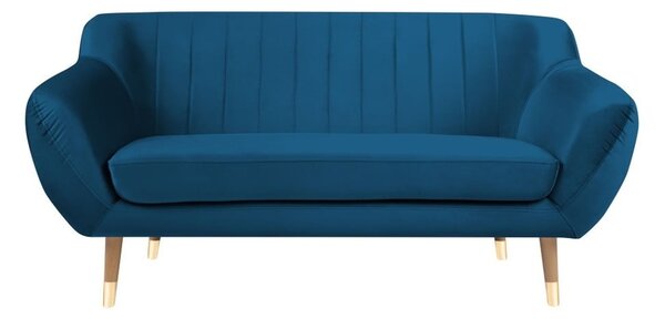 Benito kék bársony kanapé, 158 cm - Mazzini Sofas