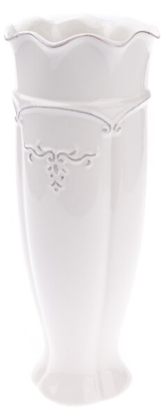 Renaissance kerámia váza, fehér, 30 cm