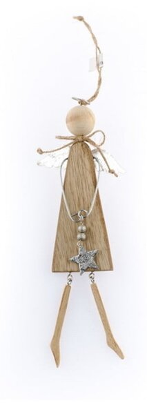 Angelo felakasztható angyal formájú fa dekoráció - Dakls