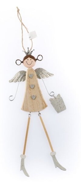 Angelina felakasztható angyal formájú fa dekoráció - Dakls