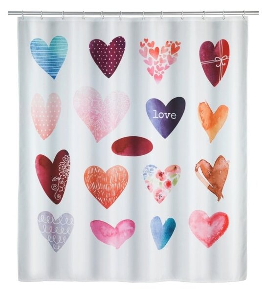 Love zuhanyfüggöny, 180 x 200 cm - Wenko