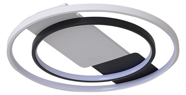V-TAC mennyezeti 50W LED lámpa, fekete és fehér, CCT, távirányítóval - SKU 24136