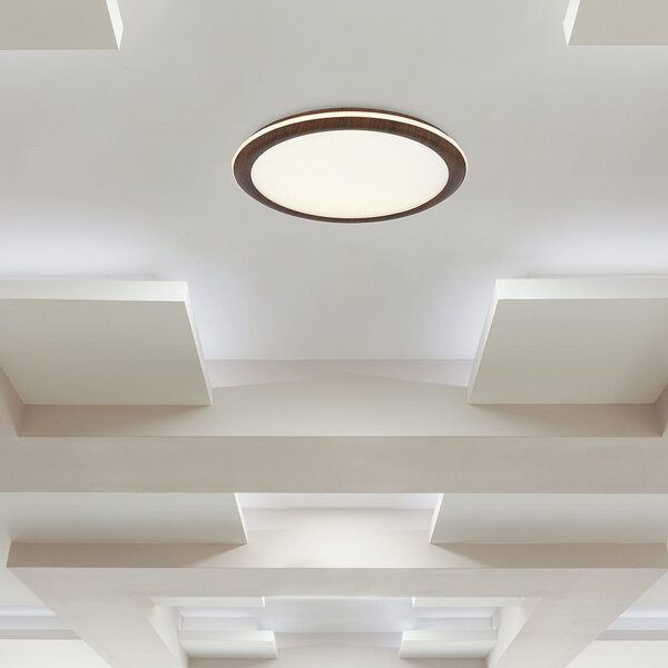 V-TAC mennyezeti vékony fabetétes 36W LED lámpa, CCT, távirányítóval - SKU 24140