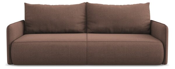 Rózsaszín kinyitható-tárolóhelyes kanapé 216 cm Nanea – Makamii