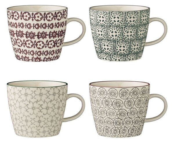 Karine Mugs 4 db-os agyagkerámia bögre szett - Bloomingville