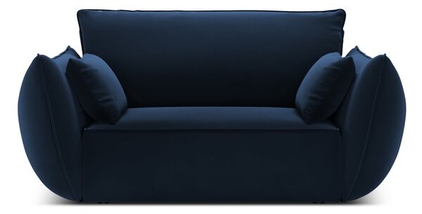 Sötétkék bársony fotel Vanda – Mazzini Sofas
