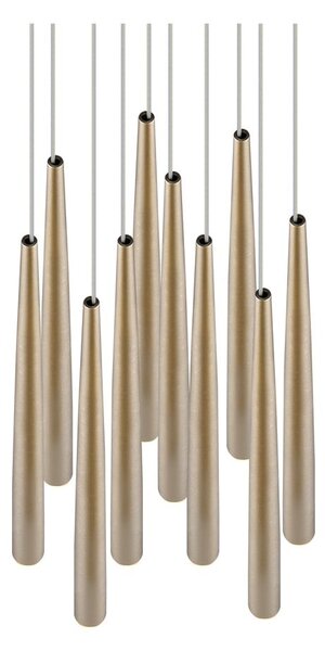 Aranyszínű LED függőlámpa ø 30 cm Cala – Trio Select