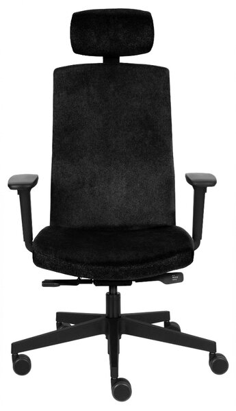 GRO-Team PRO HD Black karfás forgószék fejtámlával