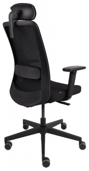 GRO-Nico BS HD Black ergonomikus forgószék deréktámasszal és fejtámlával