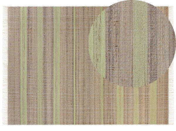 Világoszöld és bézs jutaszőnyeg 160 x 230 cm TALPUR