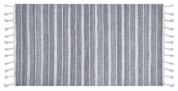 Fehér és világosszürke szőnyeg 80 x 150 cm BADEMLI