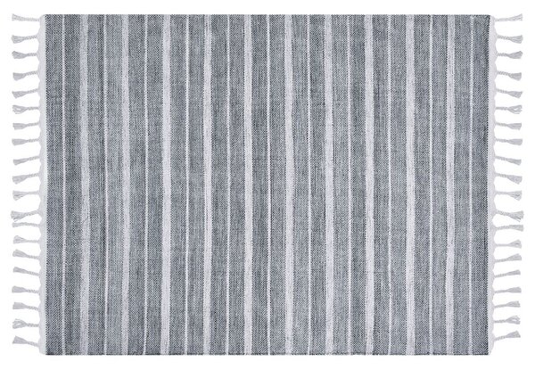 Fehér és világosszürke szőnyeg 140 x 200 cm BADEMLI