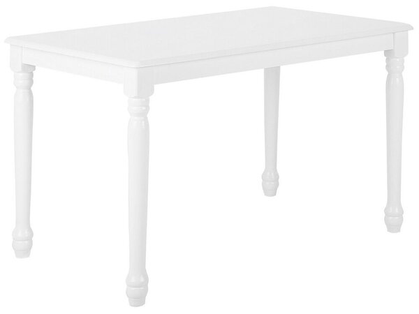 Klasszikus Fehér Fa Étkezőasztal 120 x 75 cm CARY