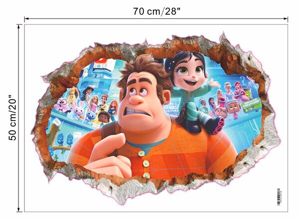 Falmatrica "Ralph lezúzza a netet" 50x70cm