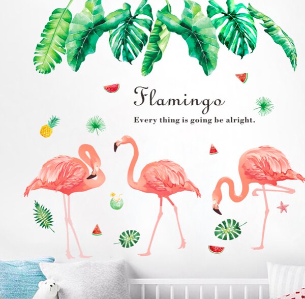 Falmatrica "Flamingók 2" 68x73cm
