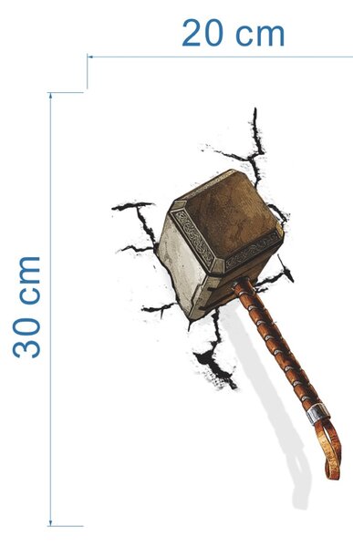 Falmatrica "Thor - kalapács" 20x30 cm