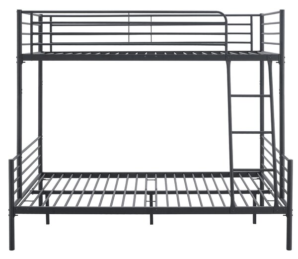 JAKS Fekete emeletes ágy 90/120 × 200 cm Tres