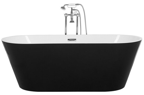 Fekete szabadon álló fürdőkád 170 x 70 cm CABRITOS