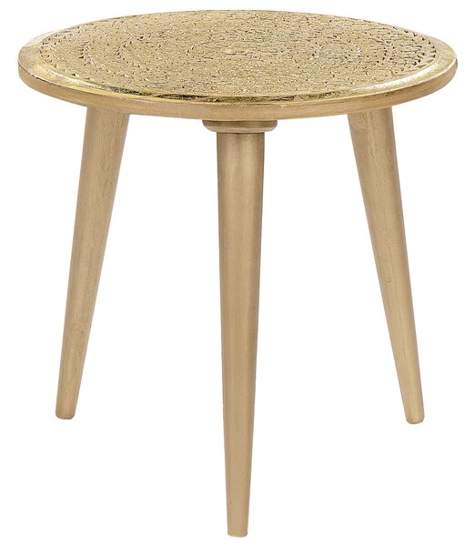 Kétdarabos kisasztal szett NARRA Mangófa Arany