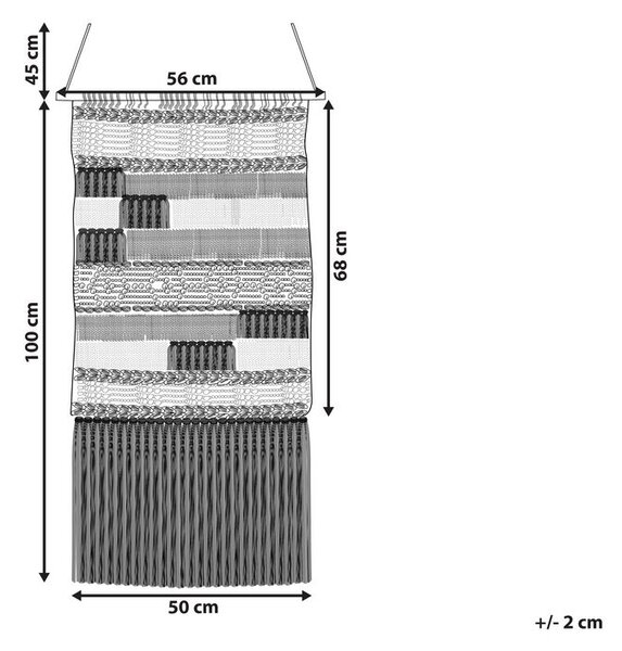 Függő dekoráció MURIDKE Pamut 145 cm Bézs