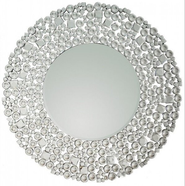 Marilou kerek tükör kristályokkal 90x90 cm