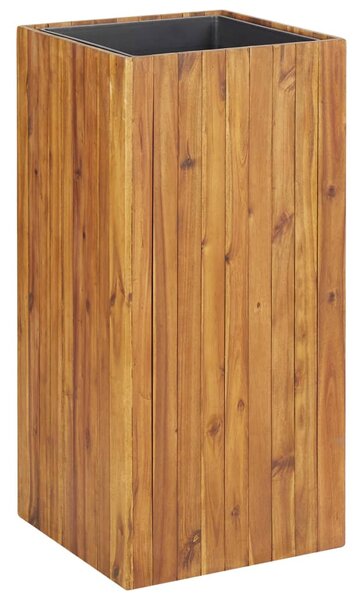 Tömör akácfa kerti magaságyás 43,5 x 43,5 x 90 cm