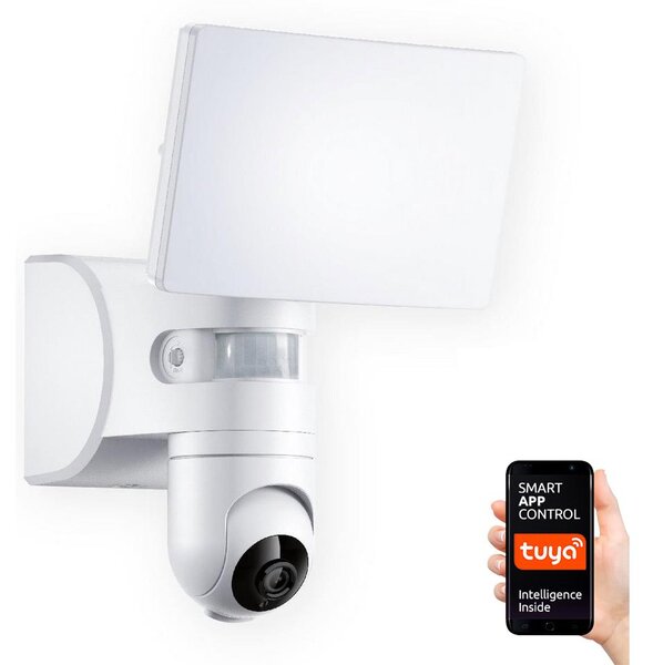 Kobi LED Reflektor érzékelővel és kamerával LED/23W/230V IP44 Wi-fi Tuya KB0133