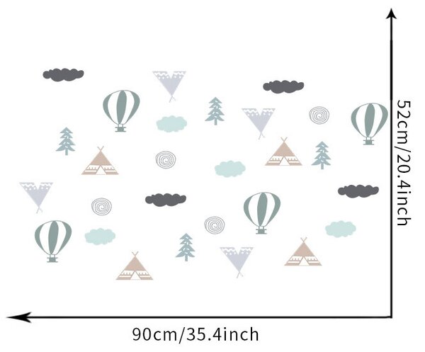 Falmatrica "Teepee és puff" 8 - 9 cm