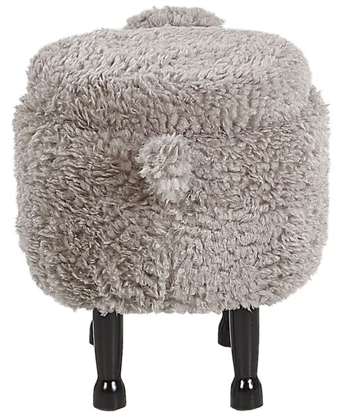 Állatos puff tárolóval SHEEP Szürke Bárány