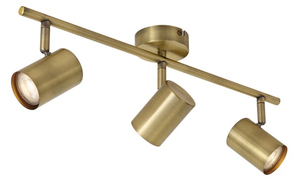 Modern spotlámpa bronz dönthető 3-lámpás - Jeana