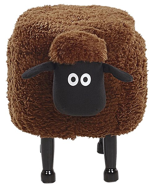 Állatos puff tárolóval SHEEP Barna Bárány