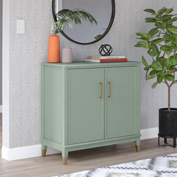 Zöld szekrény 86x85x41 cm Westerleigh – CosmoLiving by Cosmopolitan