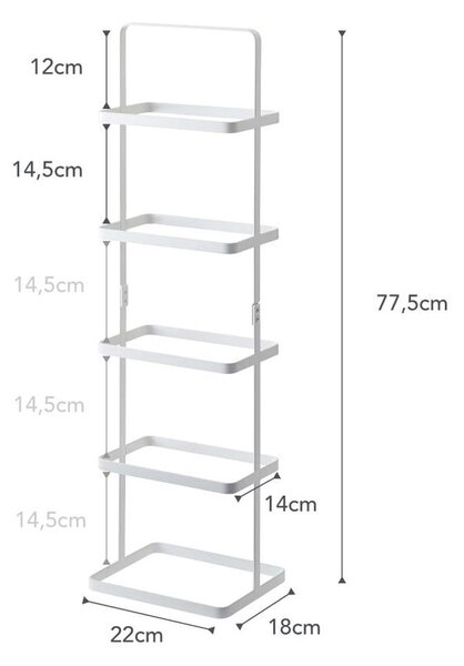 Fehér fém cipőtartó állvány Tower Shoe Rack – YAMAZAKI