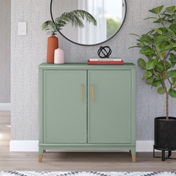 Zöld szekrény 86x85x41 cm Westerleigh – CosmoLiving by Cosmopolitan